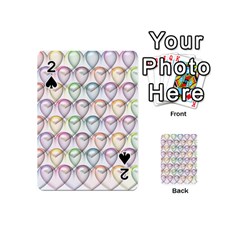 Valentine Hearts 3d Valentine S Day Playing Cards 54 (mini)  by Amaryn4rt