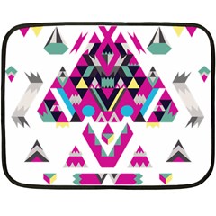 Geometric Play Double Sided Fleece Blanket (mini)  by Amaryn4rt