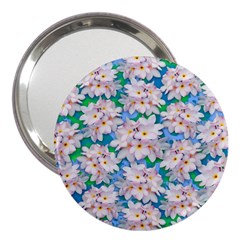 Plumeria Bouquet Exotic Summer Pattern  3  Handbag Mirrors by BluedarkArt