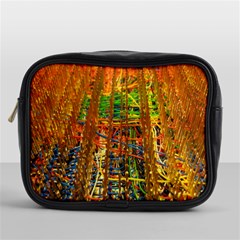 Circuit Board Pattern Mini Toiletries Bags by Simbadda