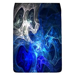 Ghost Fractal Texture Skull Ghostly White Blue Light Abstract Flap Covers (l)  by Simbadda