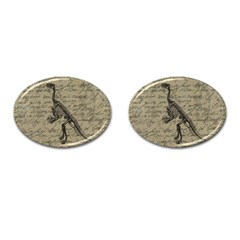 Dinosaur Skeleton Cufflinks (oval) by Valentinaart