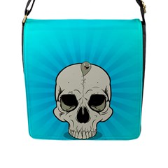 Skull Ball Line Schedule Flap Messenger Bag (l)  by Simbadda