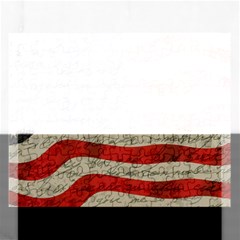 Vintage American Flag Rectangular Jigsaw Puzzl by Valentinaart