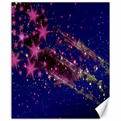 Stars Abstract Shine Spots Lines Canvas 8  X 10  by Simbadda