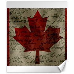 Canada Flag Canvas 8  X 10  by Valentinaart