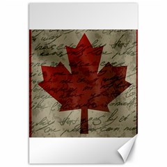 Canada Flag Canvas 20  X 30   by Valentinaart