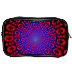 Binary Code Optical Illusion Rotation Toiletries Bags 2-side by Simbadda