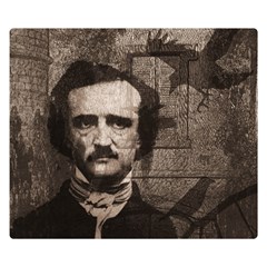 Edgar Allan Poe  Double Sided Flano Blanket (small)  by Valentinaart