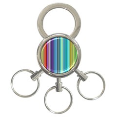 Color Stripes 3-ring Key Chains by Simbadda