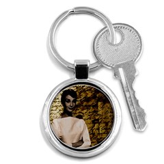 Audrey Hepburn Key Chains (round)  by Valentinaart