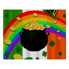 Pot Of Gold Double Sided Flano Blanket (large)  by Valentinaart