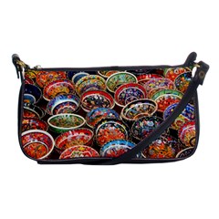 Art Background Bowl Ceramic Color Shoulder Clutch Bags by Simbadda