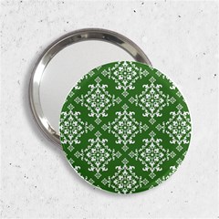 St Patrick S Day Damask Vintage Green Background Pattern 2 25  Handbag Mirrors by Simbadda