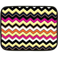 Colorful Chevron Pattern Stripes Pattern Double Sided Fleece Blanket (mini)  by Simbadda