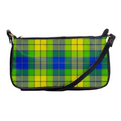 Spring Plaid Yellow Shoulder Clutch Bags by Simbadda