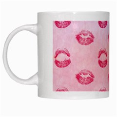 Watercolor Kisses Patterns White Mugs by TastefulDesigns