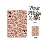 Retro Sketchy Floral Patterns Playing Cards 54 (Mini)  Front - Spade9