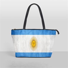 Argentina Texture Background Shoulder Handbags by Simbadda