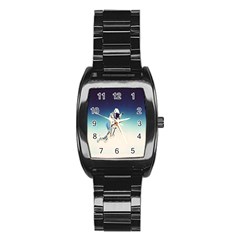 Astronaut Stainless Steel Barrel Watch by Simbadda