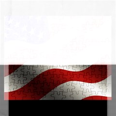 Flag United States Stars Stripes Symbol Rectangular Jigsaw Puzzl by Simbadda