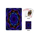 Flowers Dive Neon Light Patterns Playing Cards (Mini)  Back