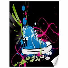 Sneakers Shoes Patterns Bright Canvas 36  X 48   by Simbadda