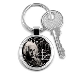 Albert Einstein Key Chains (round)  by Valentinaart