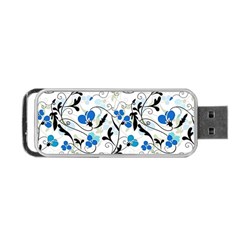 Floral Pattern Portable Usb Flash (one Side) by Valentinaart