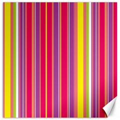 Stripes Colorful Background Canvas 20  X 20   by Simbadda