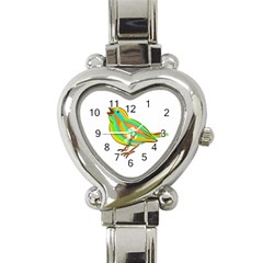 Bird Heart Italian Charm Watch by Valentinaart