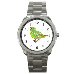 Bird Sport Metal Watch by Valentinaart