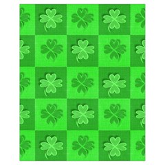 Fabric Shamrocks Clovers Drawstring Bag (small) by Simbadda