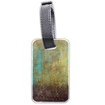 Aqua Textured Abstract Luggage Tags (Two Sides) Front