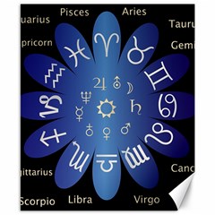 Astrology Birth Signs Chart Canvas 8  X 10  by Amaryn4rt