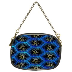 Blue Bee Hive Pattern Chain Purses (one Side)  by Amaryn4rt