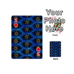 Blue Bee Hive Pattern Playing Cards 54 (Mini)  Front - Heart3