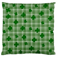 St  Patrick s Day Pattern Large Flano Cushion Case (one Side) by Valentinaart