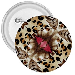 Animal Tissue And Flowers 3  Buttons by Amaryn4rt