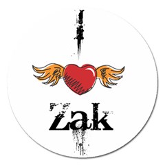 I Heart Zak Magnet 5  (round) by badwolf1988store