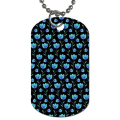 Floral Pattern Dog Tag (one Side) by Valentinaart