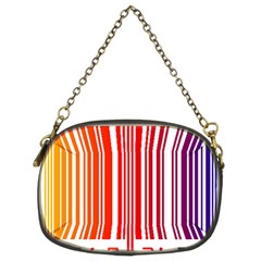 Colorful Gradient Barcode Chain Purses (two Sides)  by Simbadda