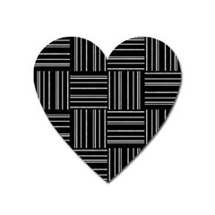 Pattern Heart Magnet by Valentinaart