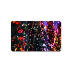 Lit Christmas Trees Prelit Creating A Colorful Pattern Magnet (Name Card) Front