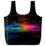 Abstract Binary Full Print Recycle Bags (L)  Back