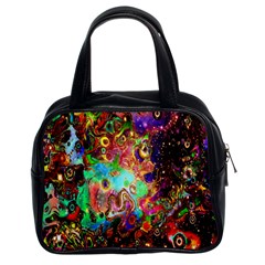 Alien World Digital Computer Graphic Classic Handbags (2 Sides) by Simbadda