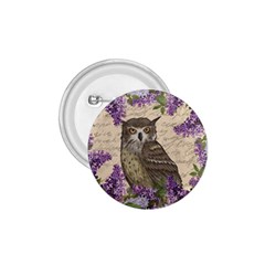 Vintage Owl And Lilac 1 75  Buttons by Valentinaart