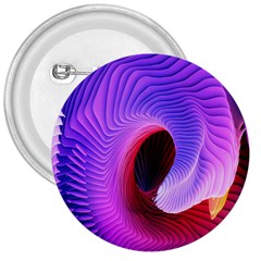 Digital Art Spirals Wave Waves Chevron Red Purple Blue Pink 3  Buttons by Mariart