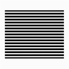 Horizontal Stripes Black Small Glasses Cloth by Mariart