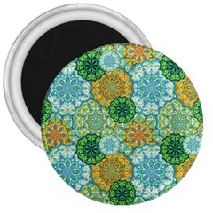 Forest Spirits  Green Mandalas  3  Magnet by bunart